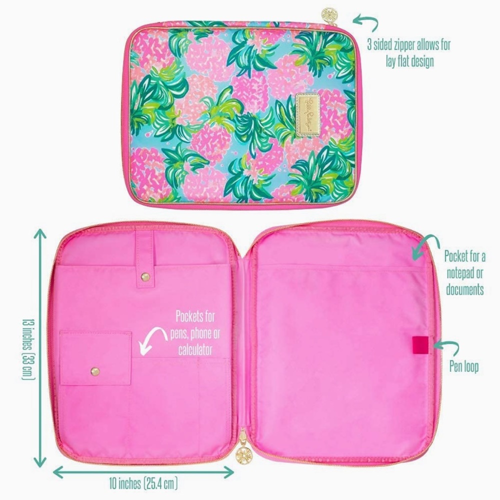 Lilly Pulitzer Agenda Folio, Pineapple Shake - Picture 3 of 4
